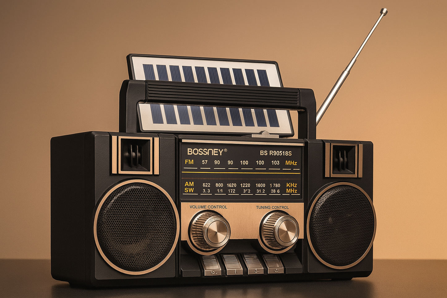 RadiRetro 80´s Multifunción con Panel Solar