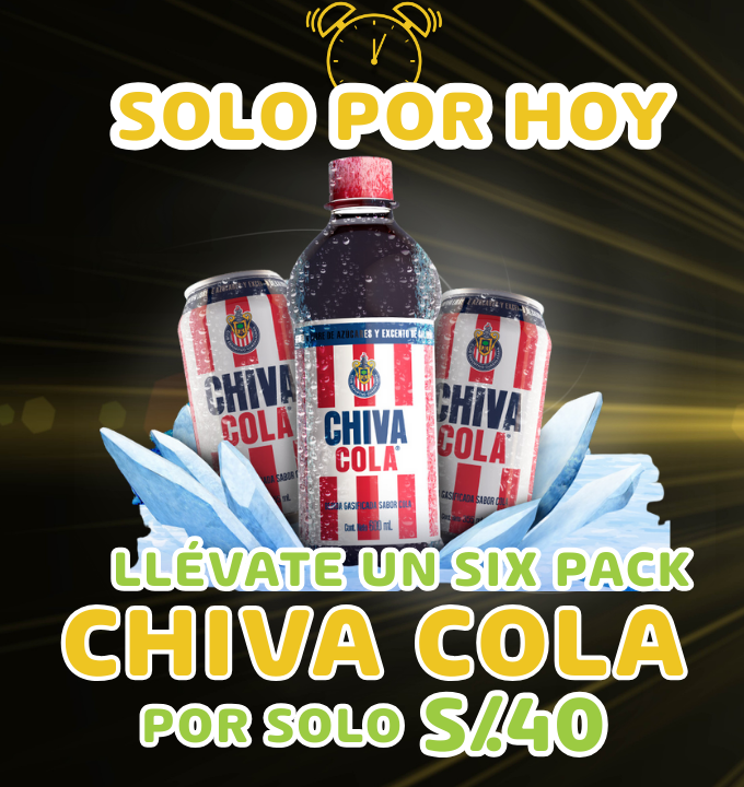 OFERTA SIX PACK CHIVA COLA 🥤